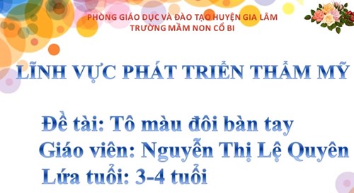 Tô màu đôi bàn tay - MGB